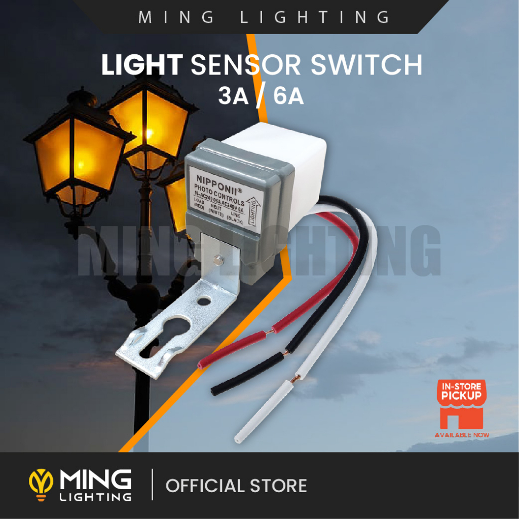 Nippon II Sensor Light On Off Switch Automatic Controller 3A 6A Street ...