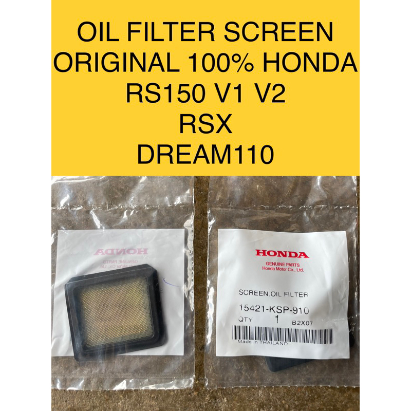 RS150 OIL FILTER SCREEN JARING MINYAK ORIGINAL 100 HONDA FOR RS150 RSX