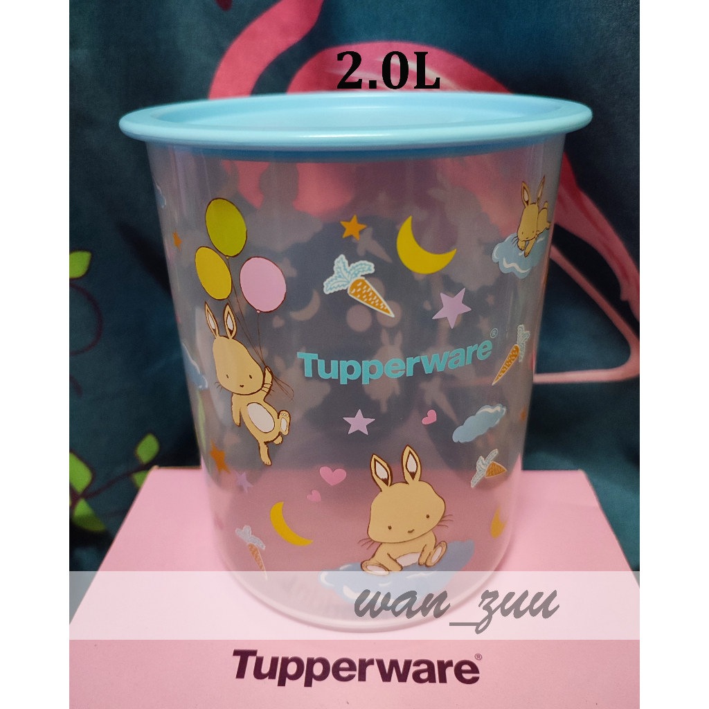 Tupperware Happy Bunny One Touch Canister 2.0L | Shopee Malaysia