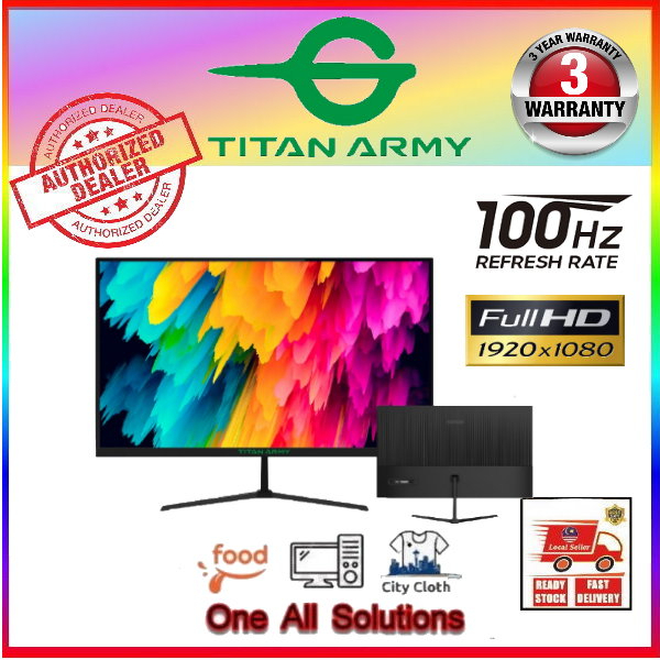 Titan Army 24inch 100Hz VA ELED Flat Full HD Gaming Monitor (P24H2M ...