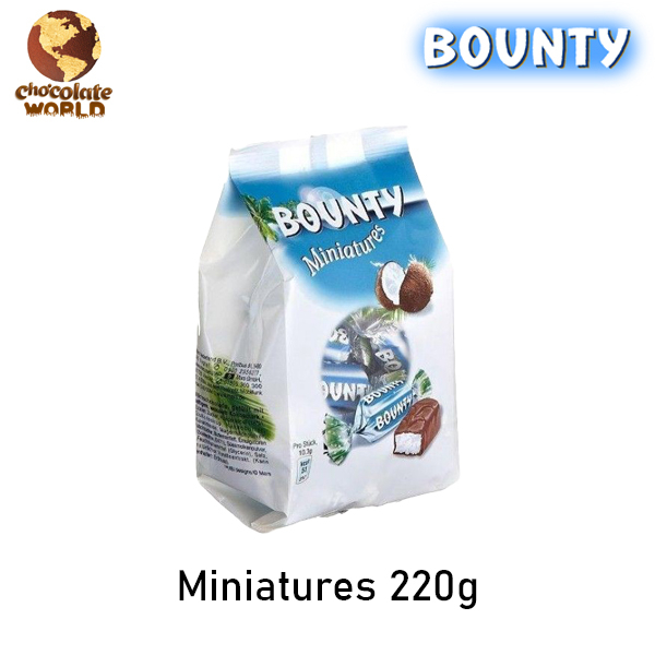 Bounty Miniature 220g Chocolate (Made in Netherlands)BBNOV2023