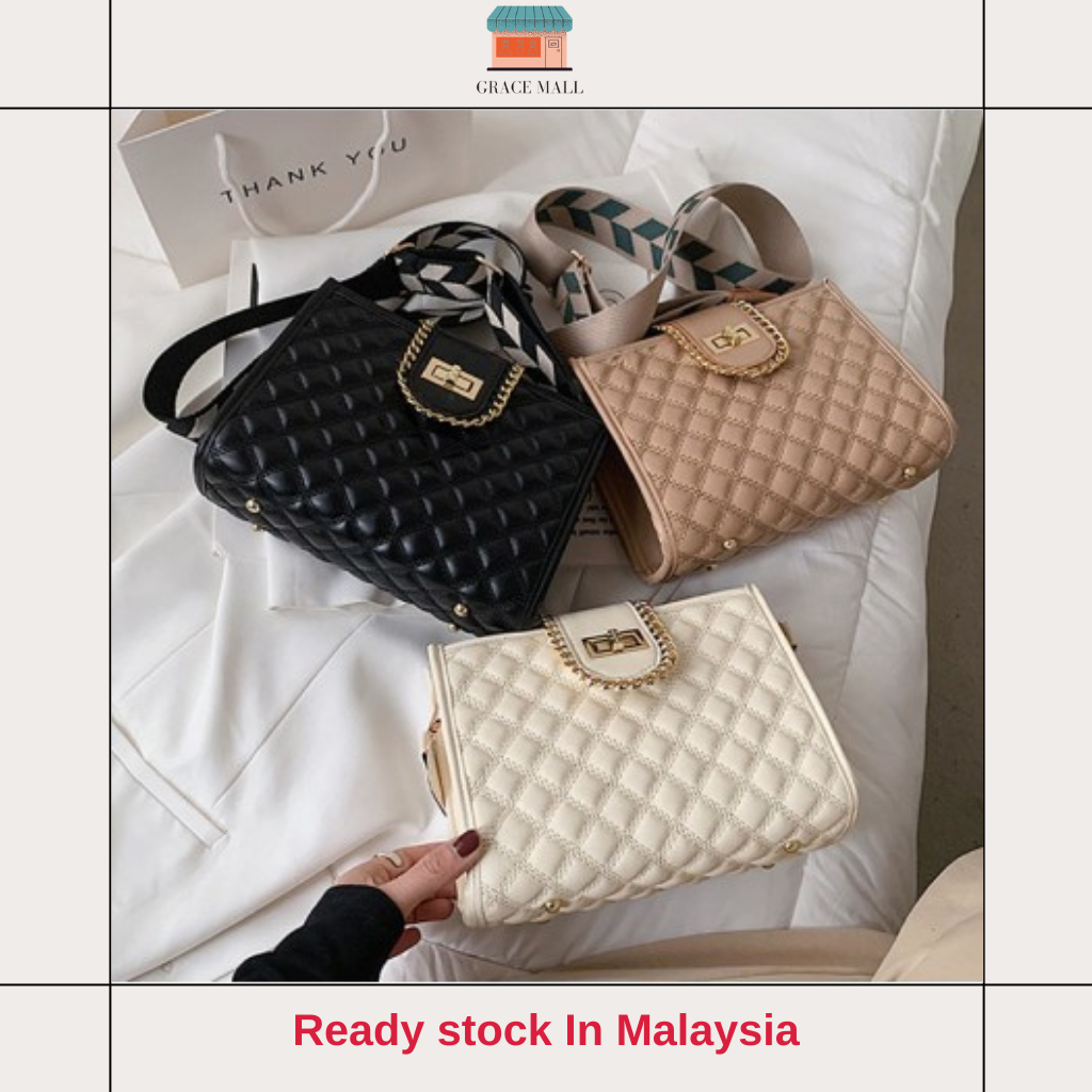 Ready stock 💕 gracemall 💕Female Trendy Fashion Embroidery Thread Sling ...