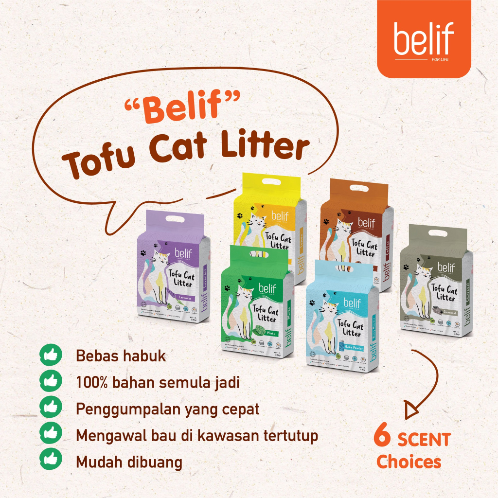 Belif Tofu, Hide and Seek Cassava, Cature Cat Litter Best Cat Litter