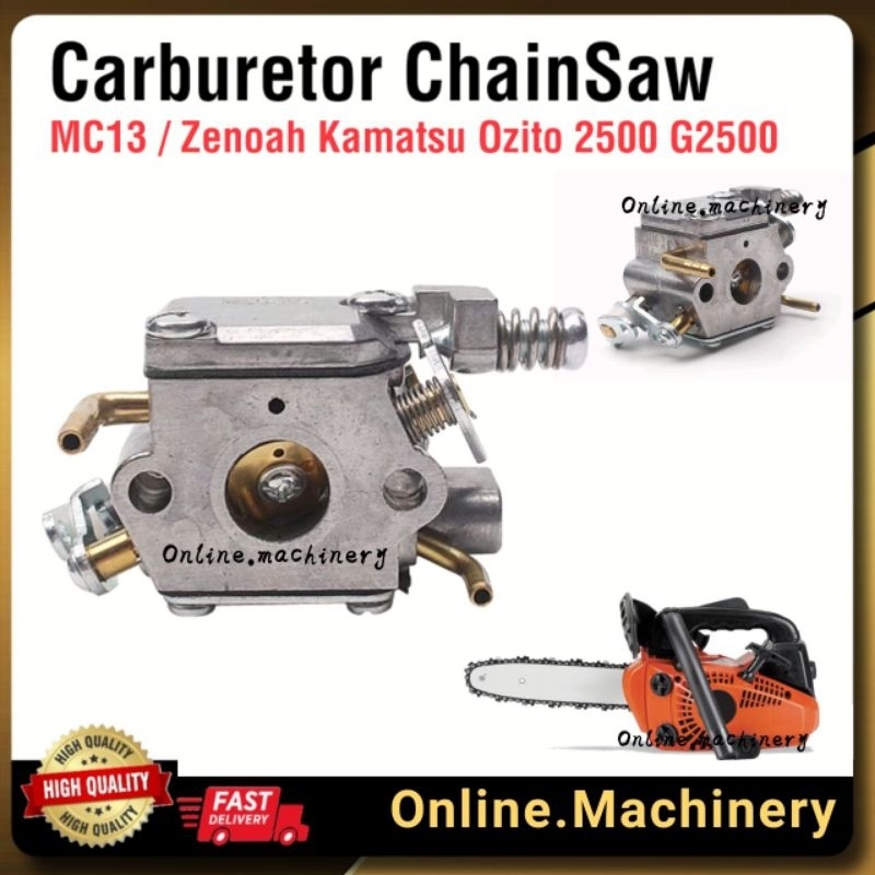 MC13 Carburetor OGAWA KABA Handheld Chainsaw 12" 14" 2500 G2500 Zenoah