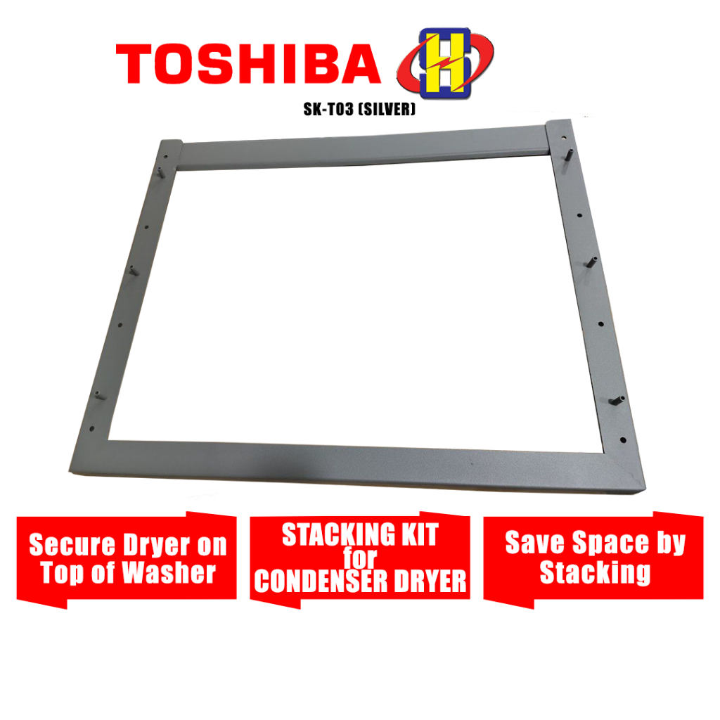 Toshiba Dryer Stacking Kit For Condenser Dryer SKT03 / SKT03(SILVER) Shopee Malaysia