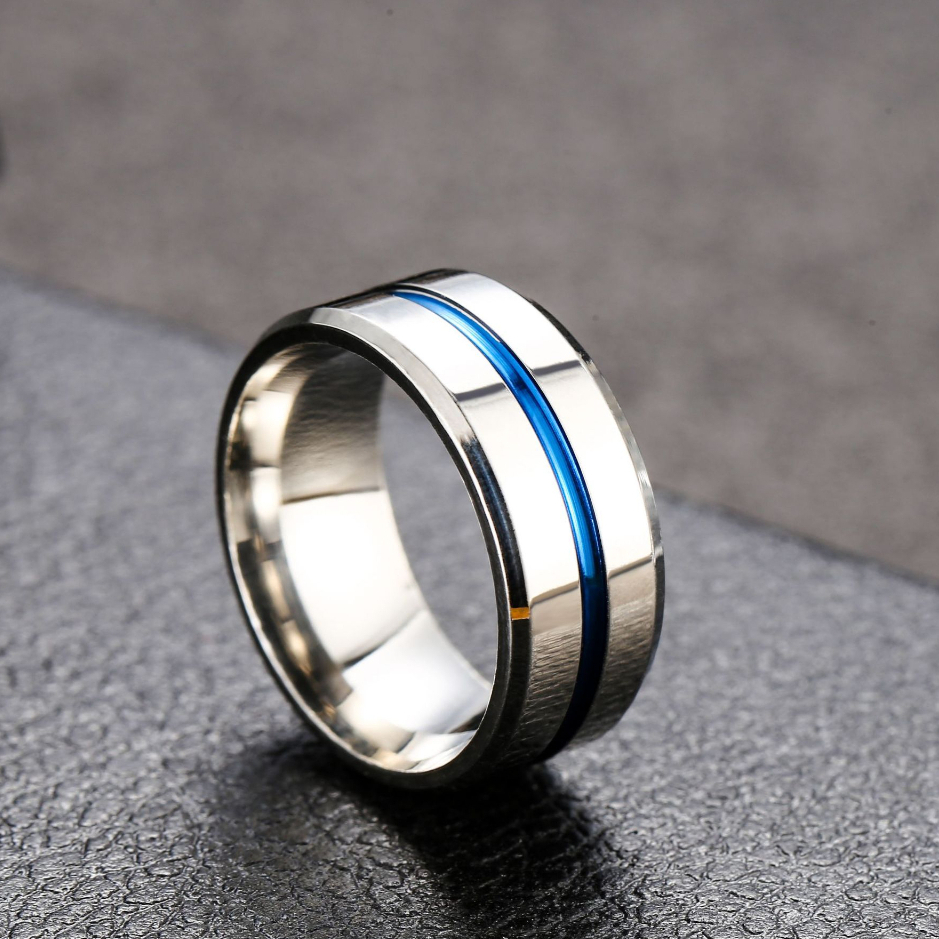 Cincin Lelaki Tungsten / Men's Polished Grooved Tungsten Carbide Rings ...