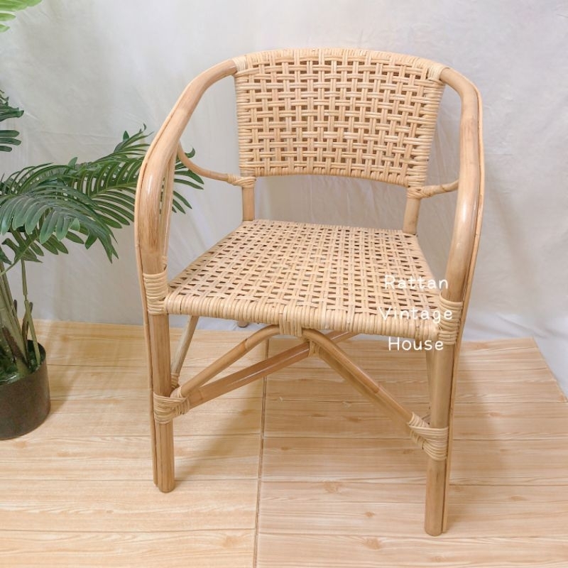 (Rattanvintage) 🔥 Handmade Natural Rattan Chair | Rattan chair with ...