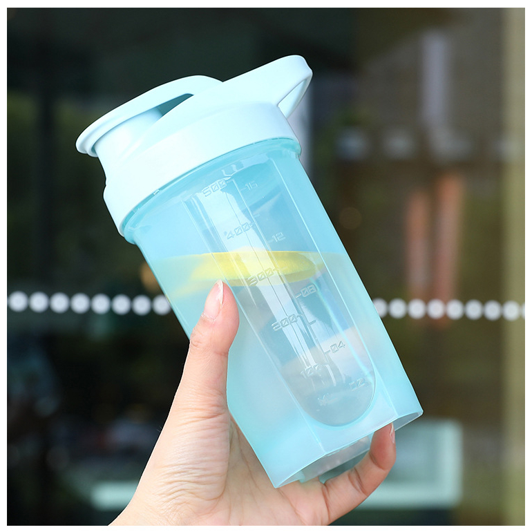 🔥READY STOCK🔥Graduated Gym Protein Shaker 500ml With Stainless Steel