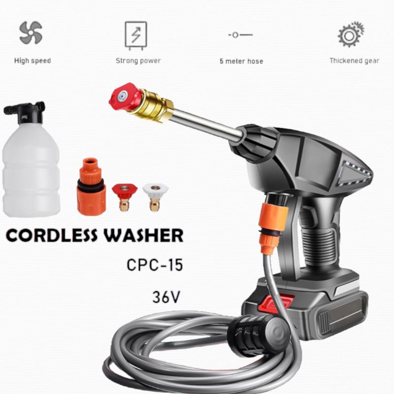 Rechargeable Electric Cordless High Pressure Water Jet / Water Jet Pump Spray Jet Air Tekanan
