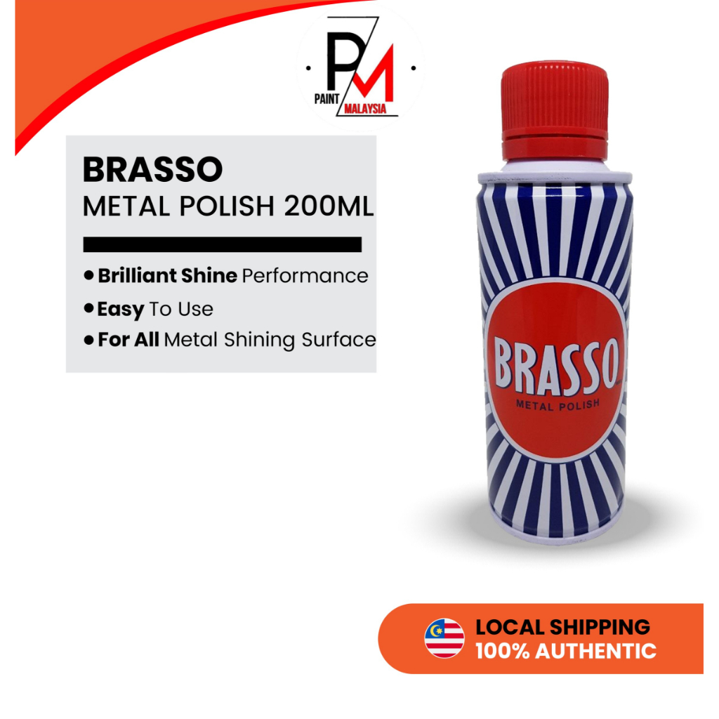 BRASSO Metal Polish Liquid Clean Copper Stainless Steel Polish Polish