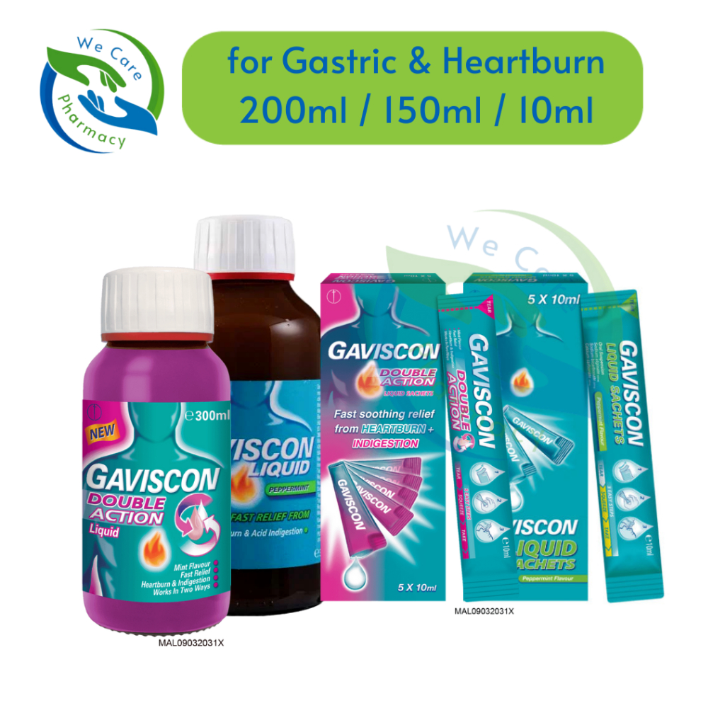 Gaviscon Liquid Peppermint, Gaviscon Double Action For Relief Gastric ...