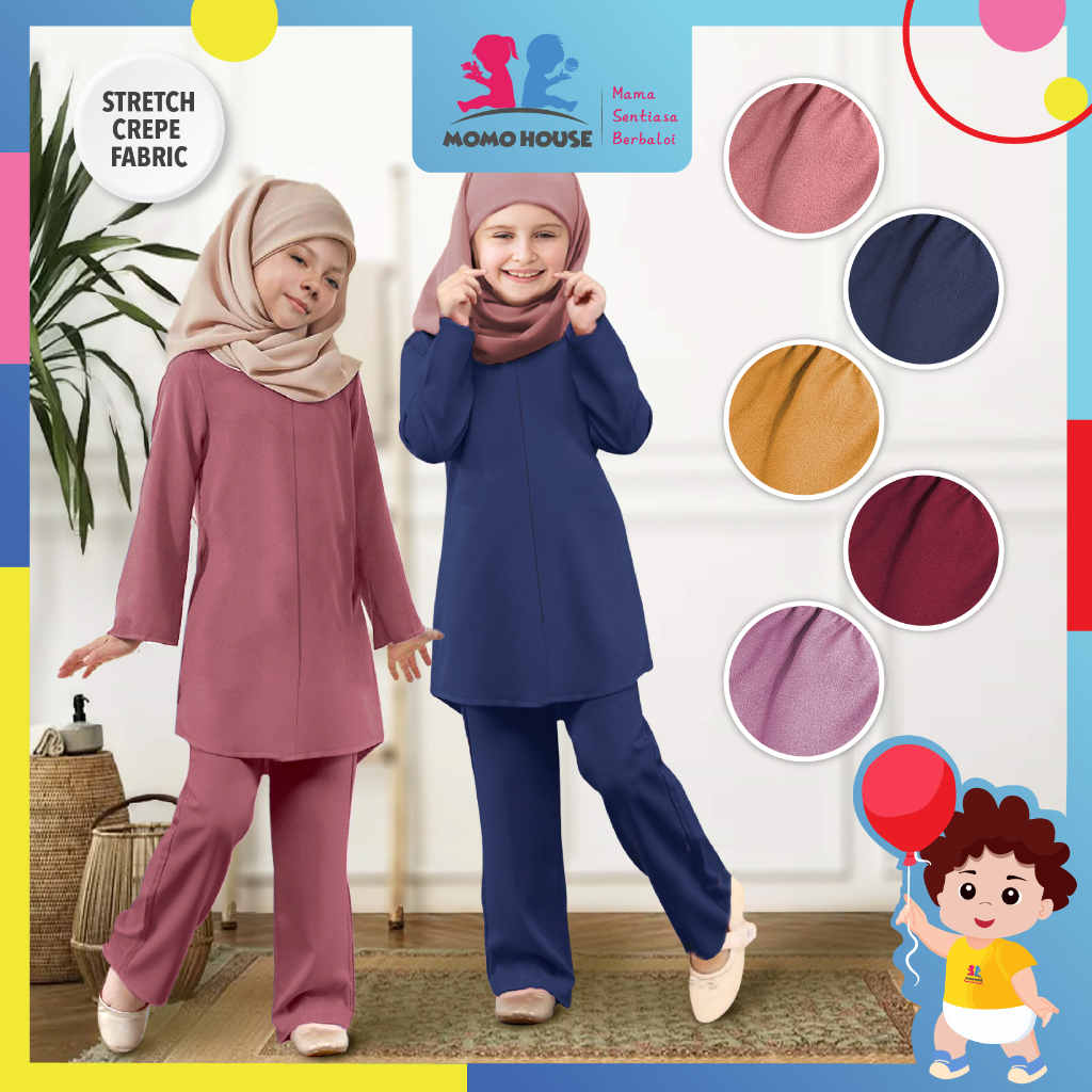 Baju Kurung Budak Karta Suit Muslimah Budak Perempuan Plazo Suit Kids ...