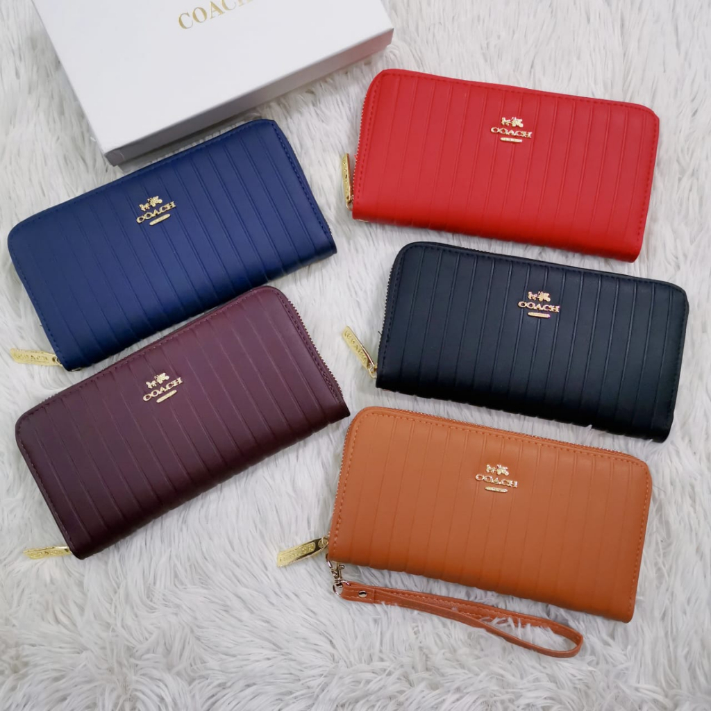 Fashion Zip Wallet Woman Coach Dompet Perempuan Lady Purse