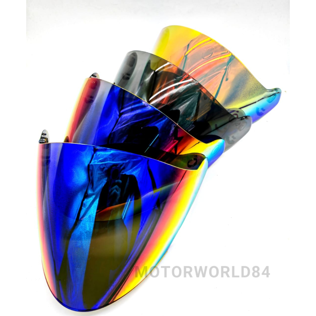 100% ARC XR HEMLET VISOR ORIGINAL VISOR COLOUR SMOKE RAINBOW BLUE ...