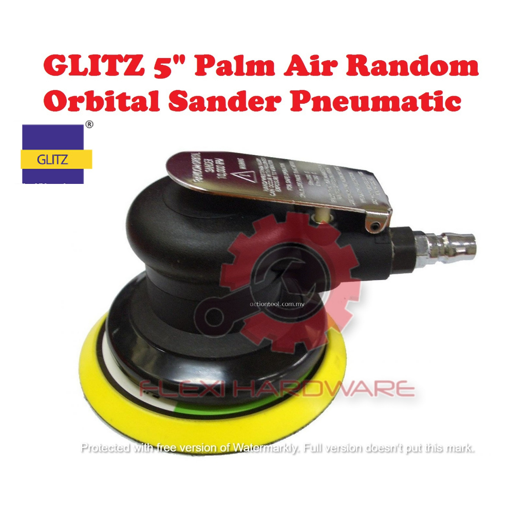 GLITZ 5" Palm Air Random Orbital Sander Pneumatic Shopee Malaysia