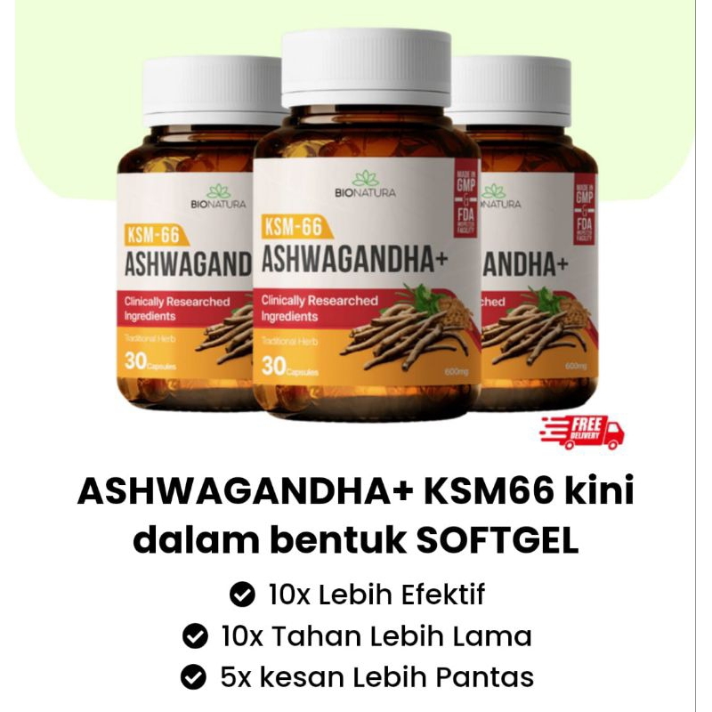 Ashwagandhaksm 66 Merawat Penyakit 3 Serangkai Soft Gel Bionatura Orginal Hq Shopee Malaysia 0639