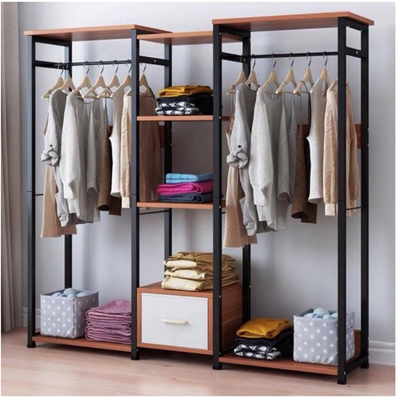 Open Clothing Wardrobe/hanging Clothing Storage Rack/IKEA Wardrobe/rak ...