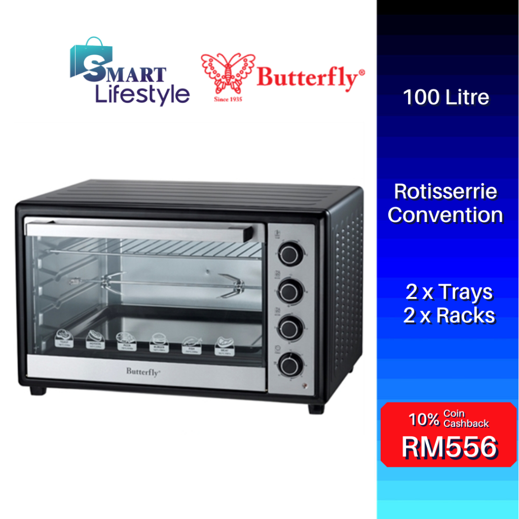 Butterfly Electric Oven (100L) BEO1001 Shopee Malaysia