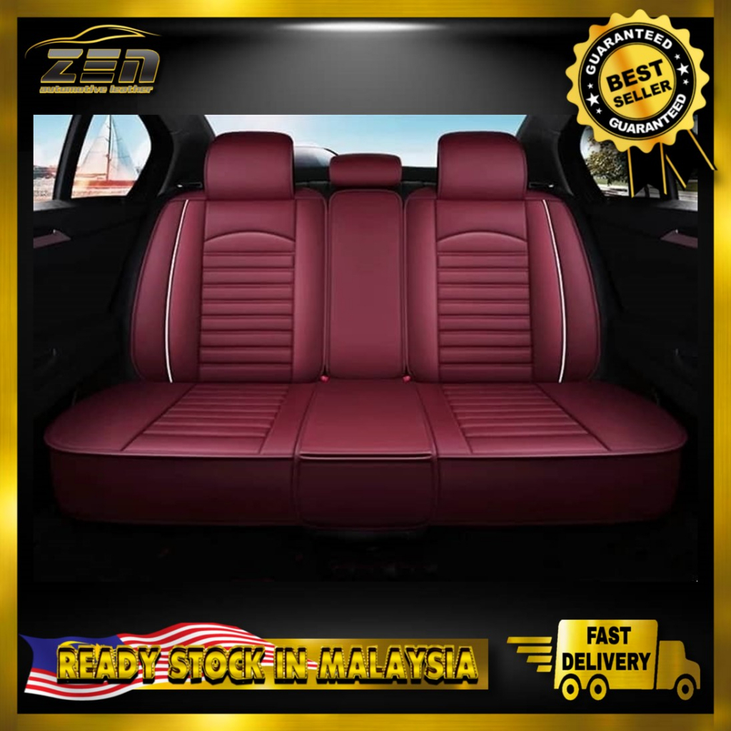 ZEN 5D Universal Car Leather Seat Cover 5-Seater Front Rear