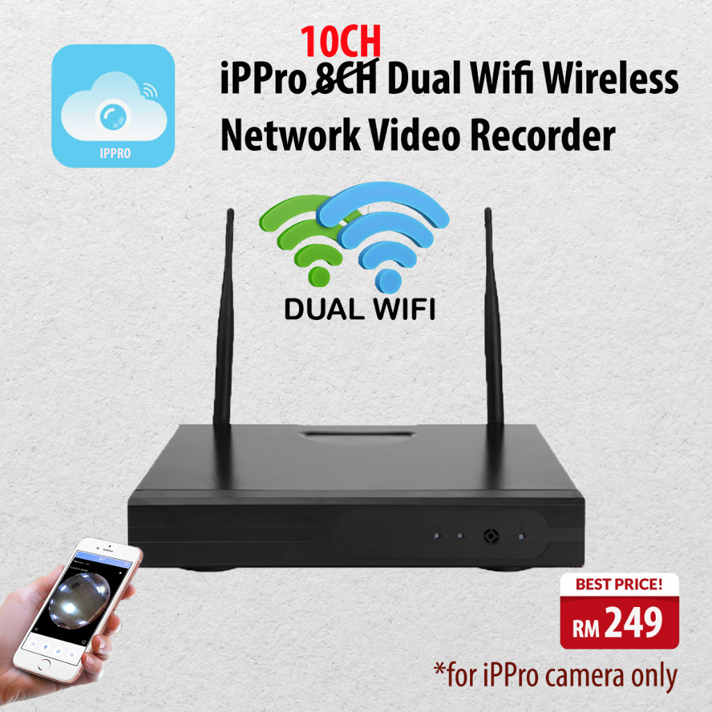 Wireless network video store recorder