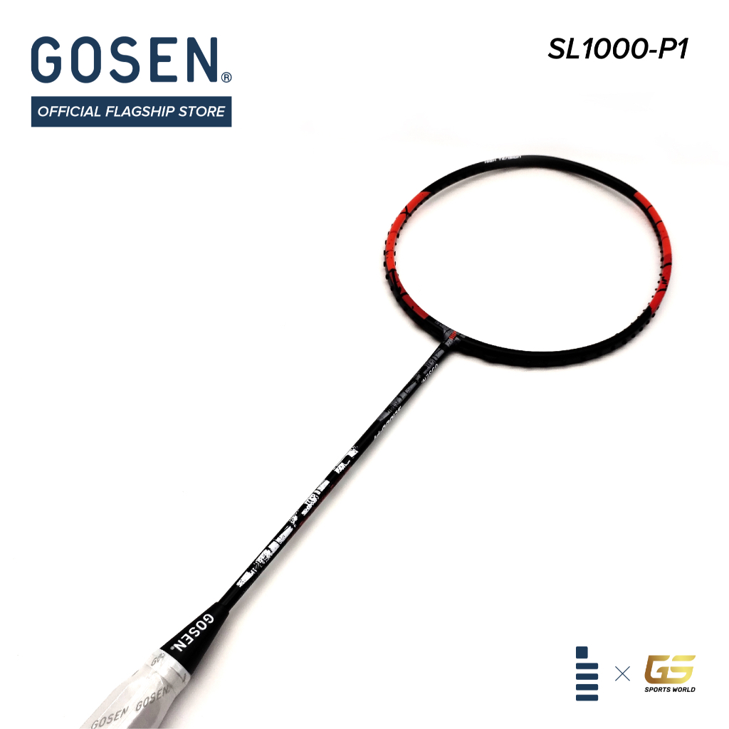 GOSEN Badminton Rackets SL1000-P1 - 4U/G5 (Max 30 lbs) - Light Head ...