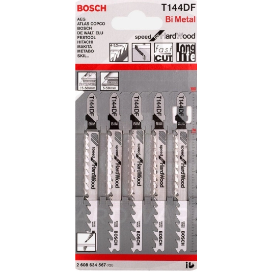 BOSCH T144D SPEED FOR WOOD JIGSAW BLADES PACK OF X5 Shopee Malaysia