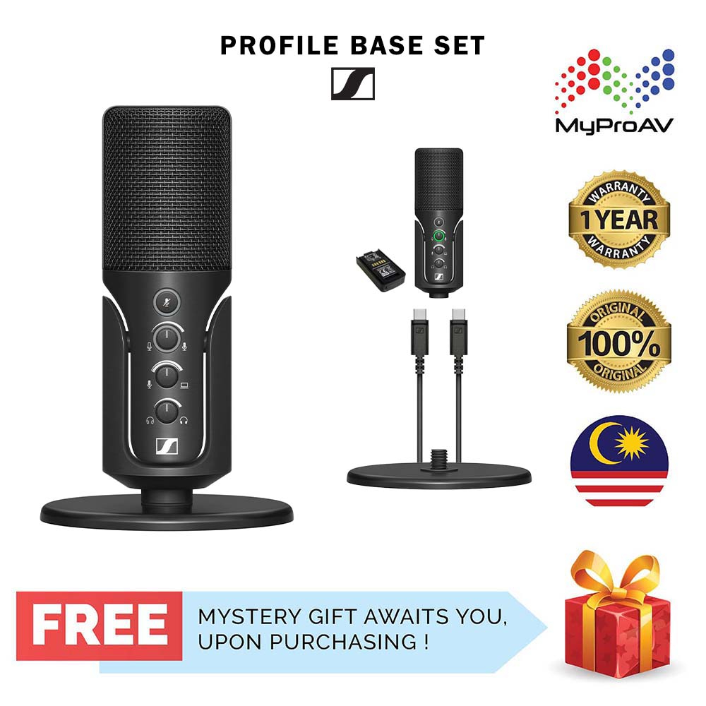 SENNHEISER Profile Microphone USBC Base Set / Streaming Set FREE Pouch