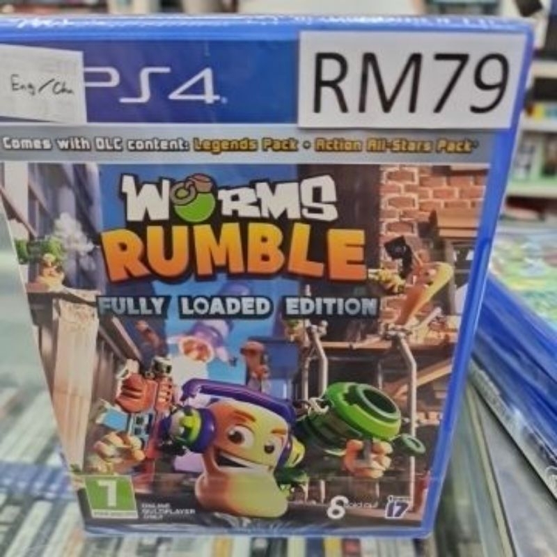 ps4 worms rumble fully loaded edetion English Chinese r2 new and sealed ...