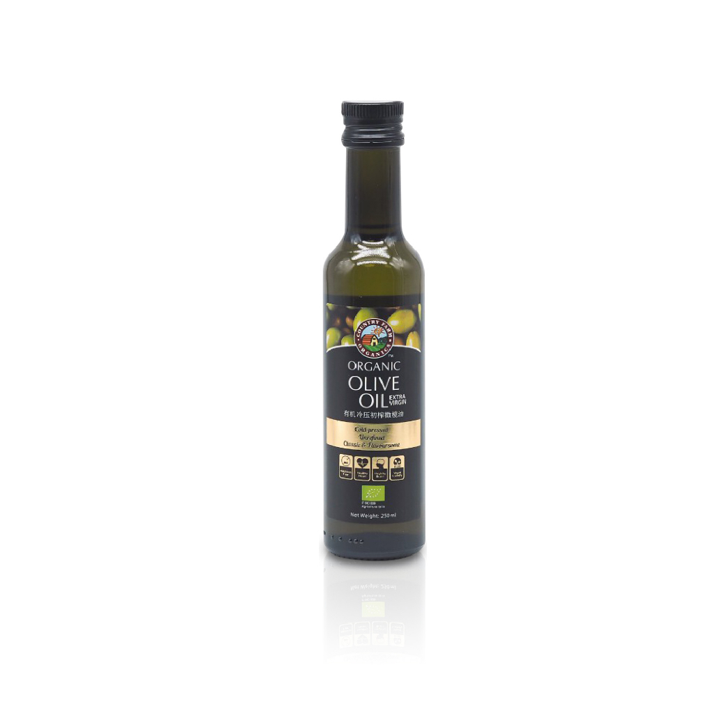 1 x Country Farm Organics Organic Olive Oil Extra Virgin (250ml