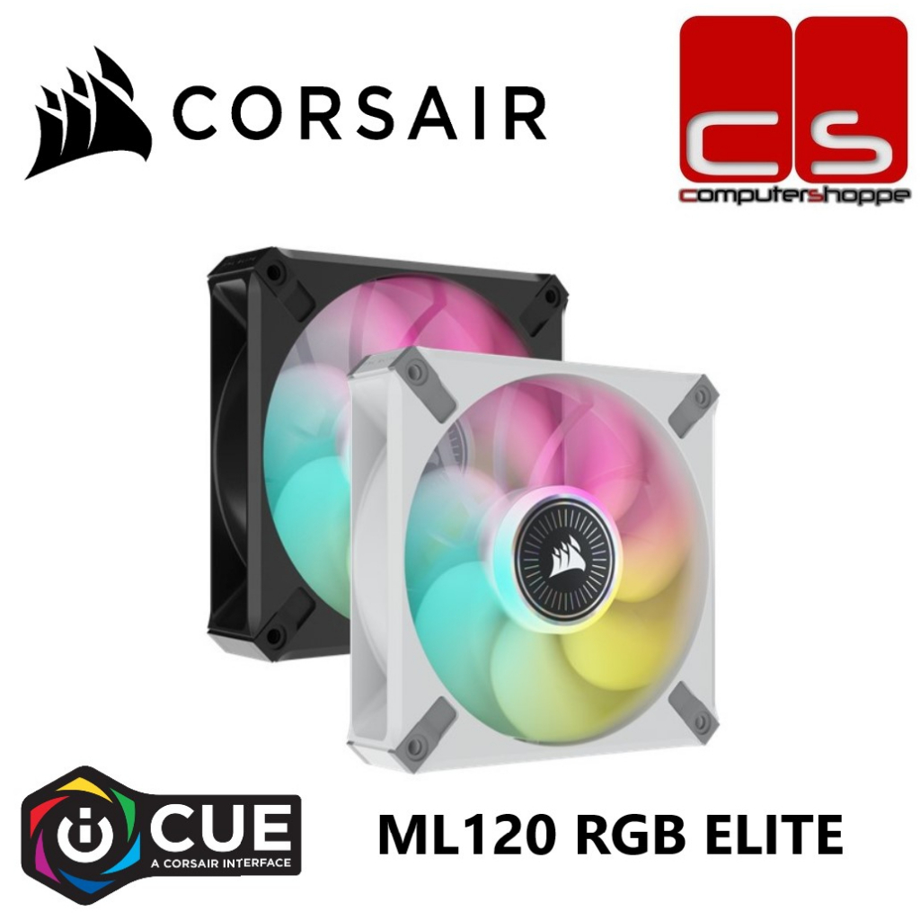 CORSAIR iCUE ML120 RGB ELITE Premium 120mm PWM Magnetic Levitation
