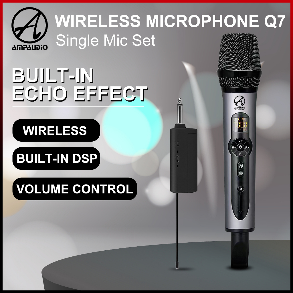 MINKEZ MDH-133 Wireless Microphone Dual Handheld Singing Vocal