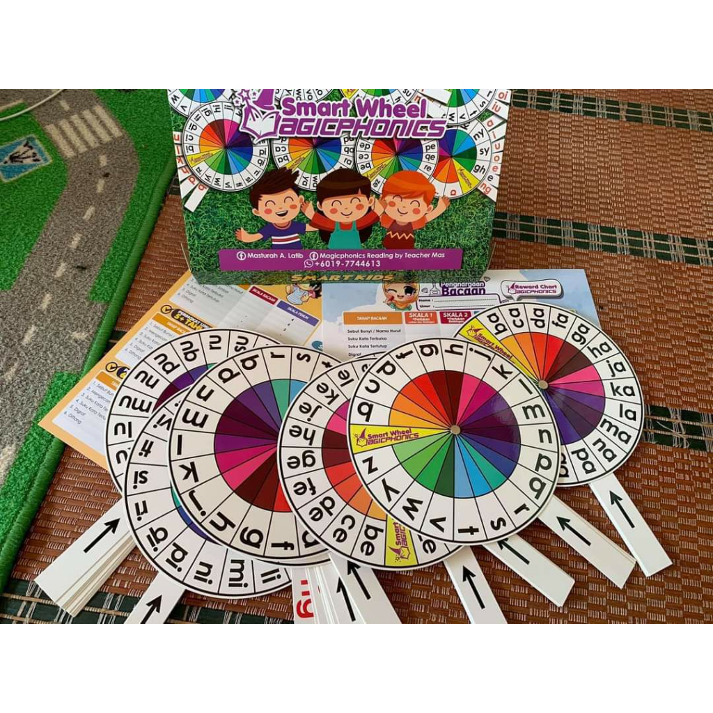 SMART WHEEL BELAJAR MEMBACA SUKU KATA FULL SET 8 RODA ( SUKU KATA ...