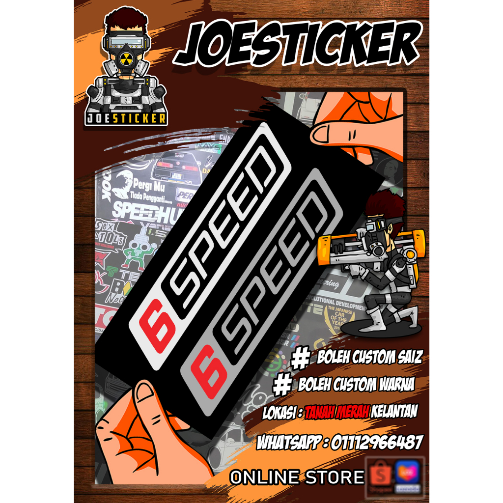 STICKER FORD RANGER 6 SPEED (INI HANYALAH STICKER, BUKAN EMBLEM ...
