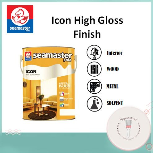 Seamaster Paint Icon High Gloss Finish 5L - 9103 Matt Black | Cat ...