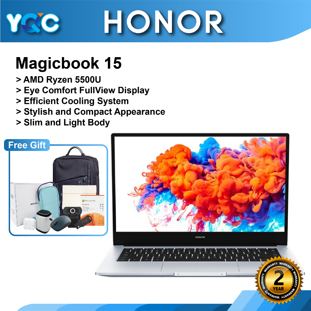HONOR Magicbook 15 (16GB+512GB SSD) 11th Gen Intel® Core i5-1135G7 ...