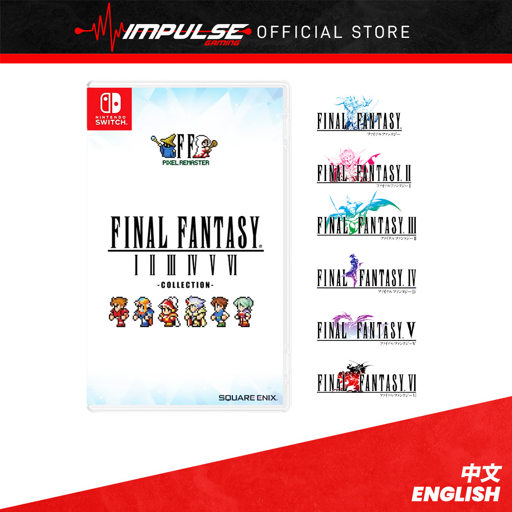 Final Fantasy I-VI Pixel Remaster Collection [Nintendo Switch] NEW 