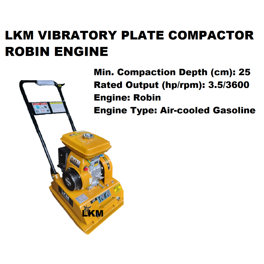 LKM VIBRATORY PLATE COMPACTOR ROBIN PETROL ENGINE | Shopee Malaysia