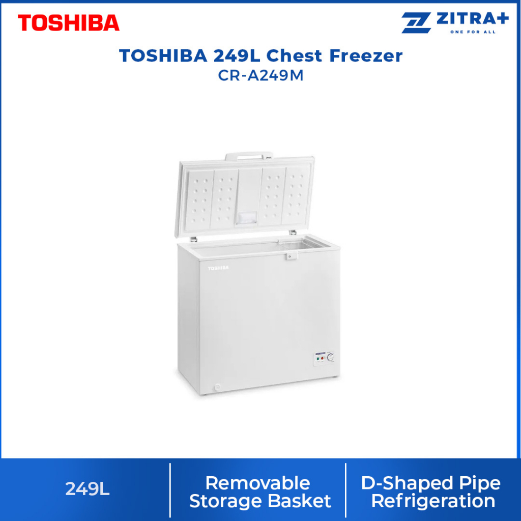TOSHIBA 249L Chest Freezer CR-A249M | Chest Freezer with Refrigerator ...