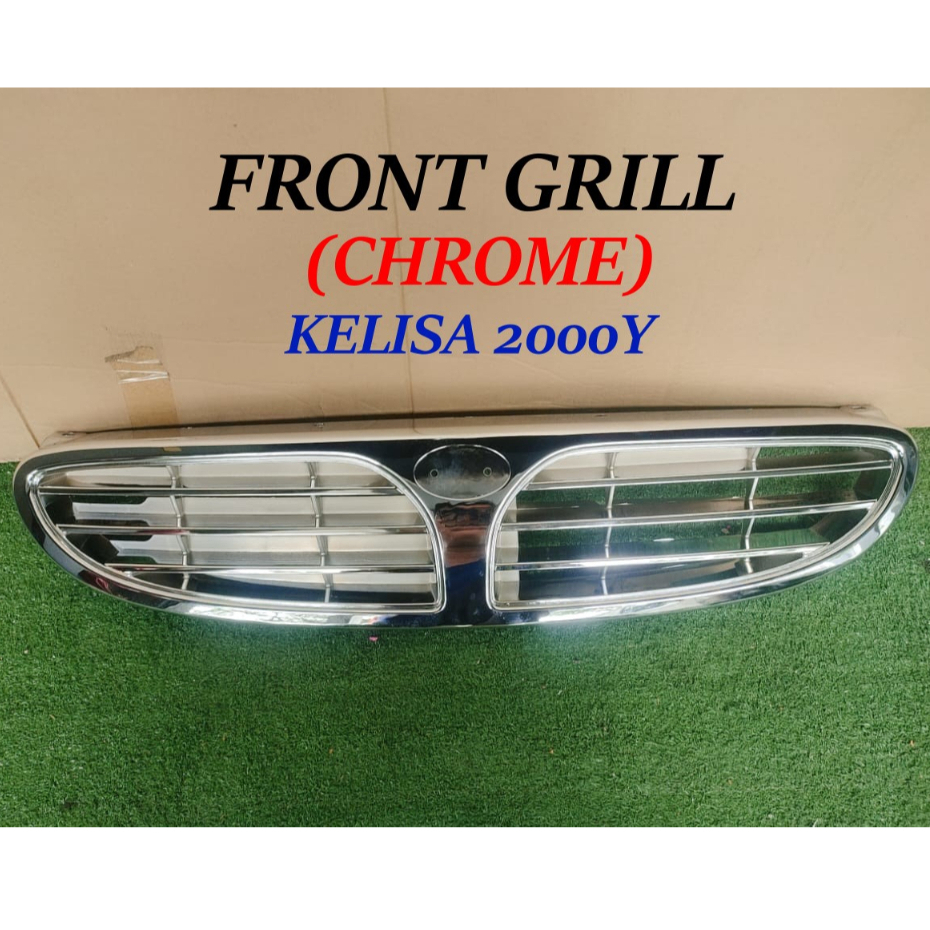 FRONT BUMPER GRILLE (CHROME) SARONG DEPAN FRONT GRILL PERODUA KELISA