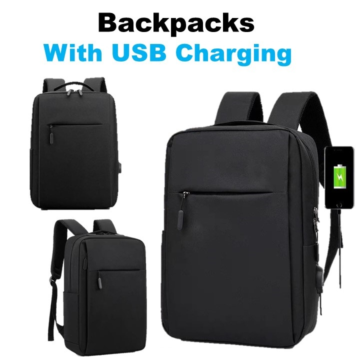 Kingsons 15.6 Laptop Backpack Lightweight USB Charging Hole Water