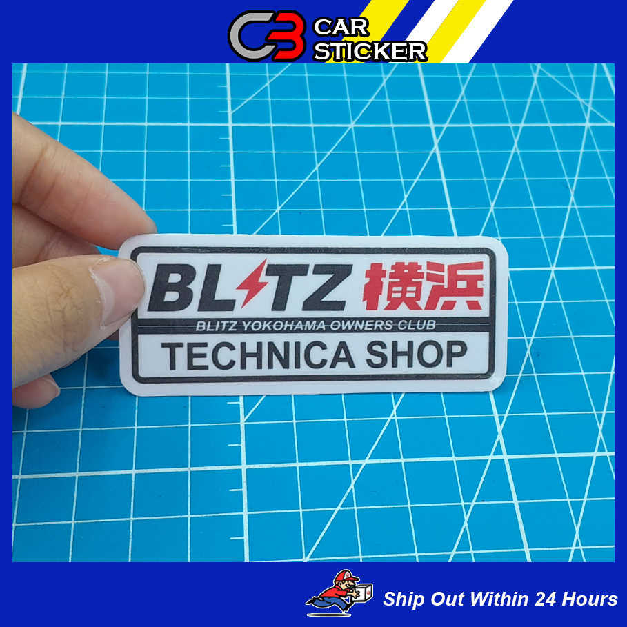 BLITZ YOKOHAMA TECHNICA SHOP STICKER / W203 | Shopee Malaysia