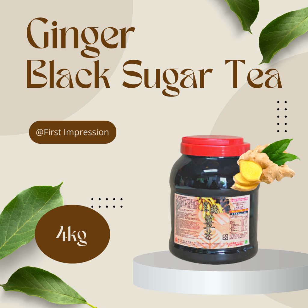 First Impression HALAL Concentrate GINGER BLACK TEA syrup Bubble Tea