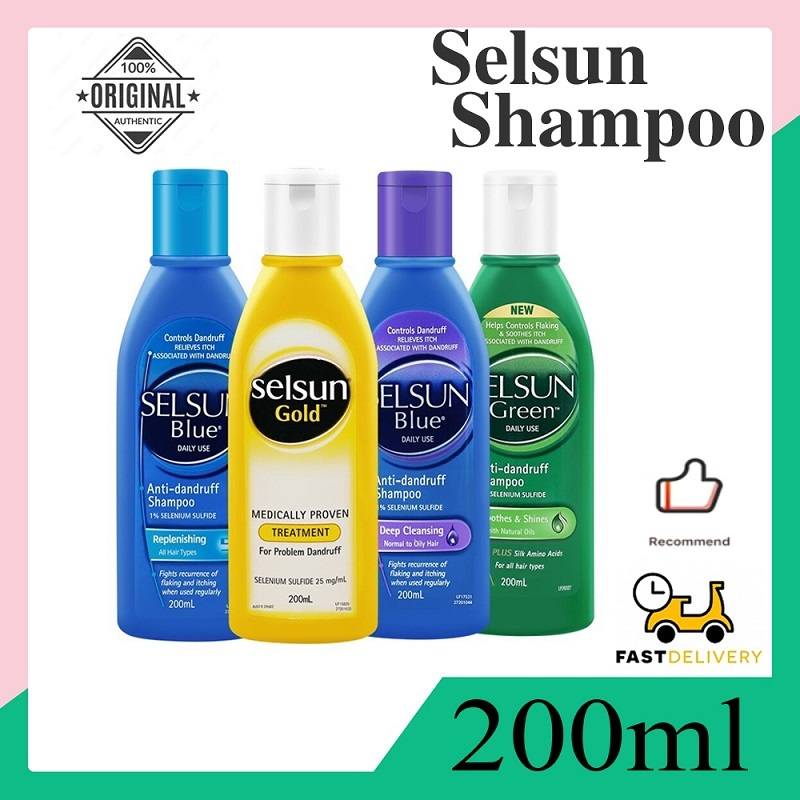 Selsun Gold Shampoo Deep Cleansing Replenishing Selsun Gold Anti Dandruff Shampoo 200ml