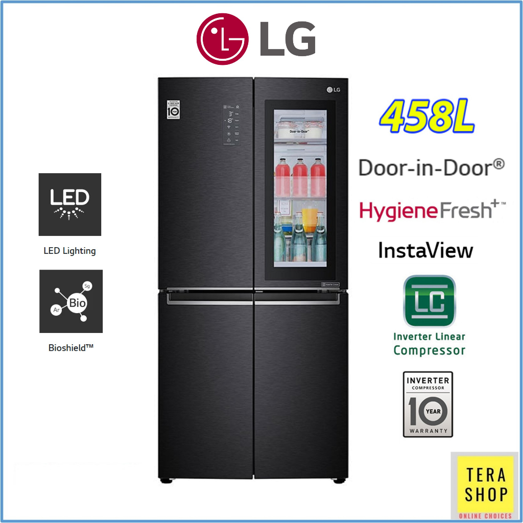 LG GCQ22FTQKL Net 458L Inverter Refrigerator with InstaView Doorin