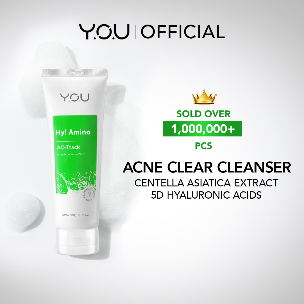 YOU Hy! Amino Facial Wash Anti Acne/Hydrating/Brightening/Oil Control