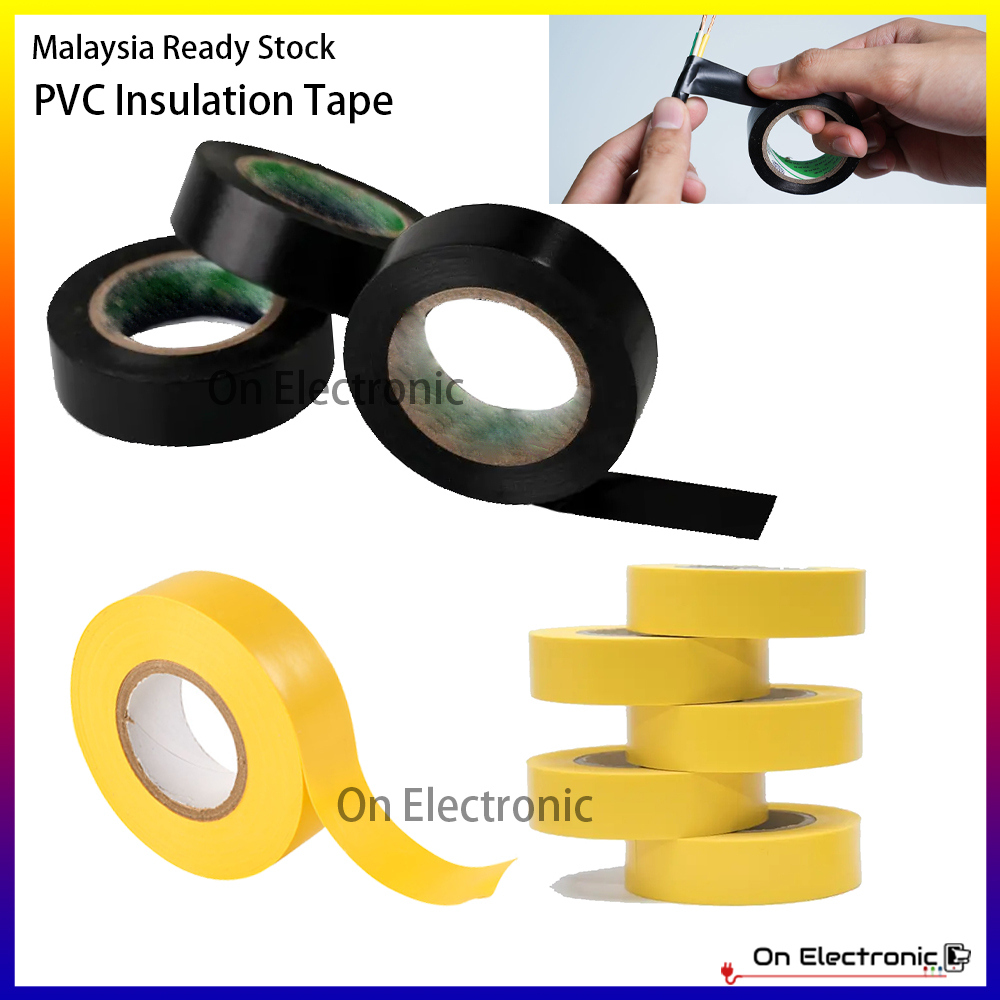 PVC Insulation Tape Electrical Tape Black / Yellow | Shopee Malaysia