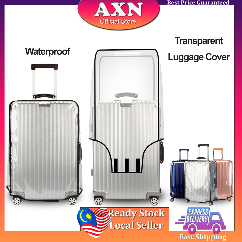 AXN Transparent Luggage Cover Protector (18"30") Luggage Bag Cover