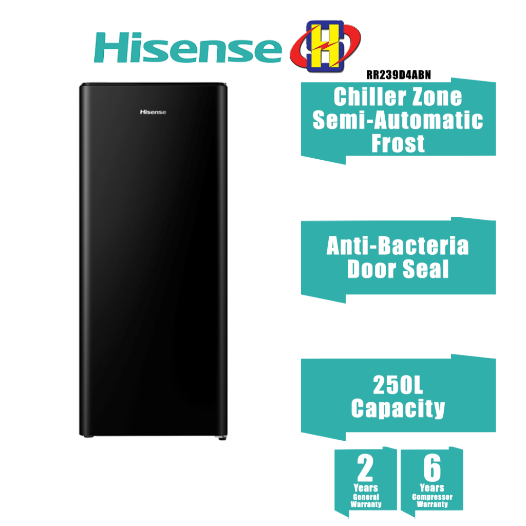 Hisense Refrigerator (205L) Separate Chill Zone Stylish Design Single
