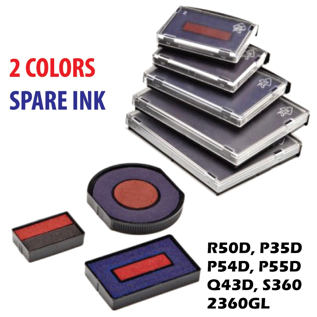 COLOP refill Ink Pad 2 COLOR R 50-Dater P 35-Dater P 54-Dater P 55 ...