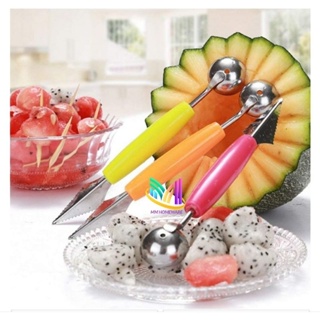 Melon Baller Scoop Stainless Steel Ball Digger Fruit Segmentation Carving  Knife Ice Cream Scoop Fruit Digger